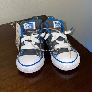 *NWT* Converse- Toddler Boy Grey&Blue Shoes